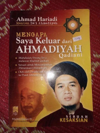 Mengapa Saya Keluar dari AHMDAIYAH Qadiani
